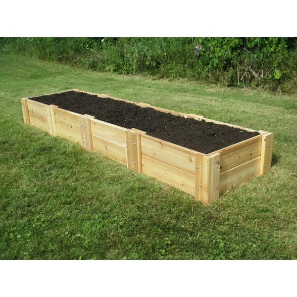 Patioplus Cedar Raised Garden Bed, 2 ft. x 8 ft. x 11 in. PA2653277